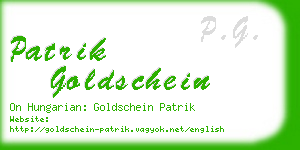 patrik goldschein business card